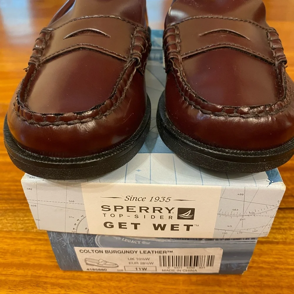 Sperry Kids Burgundy Penny Loafers